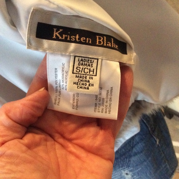 Kristen Blake reversible faux fur zip vest, sz S - Picture 11 of 12